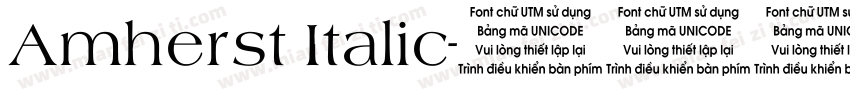 Amherst Italic字体转换